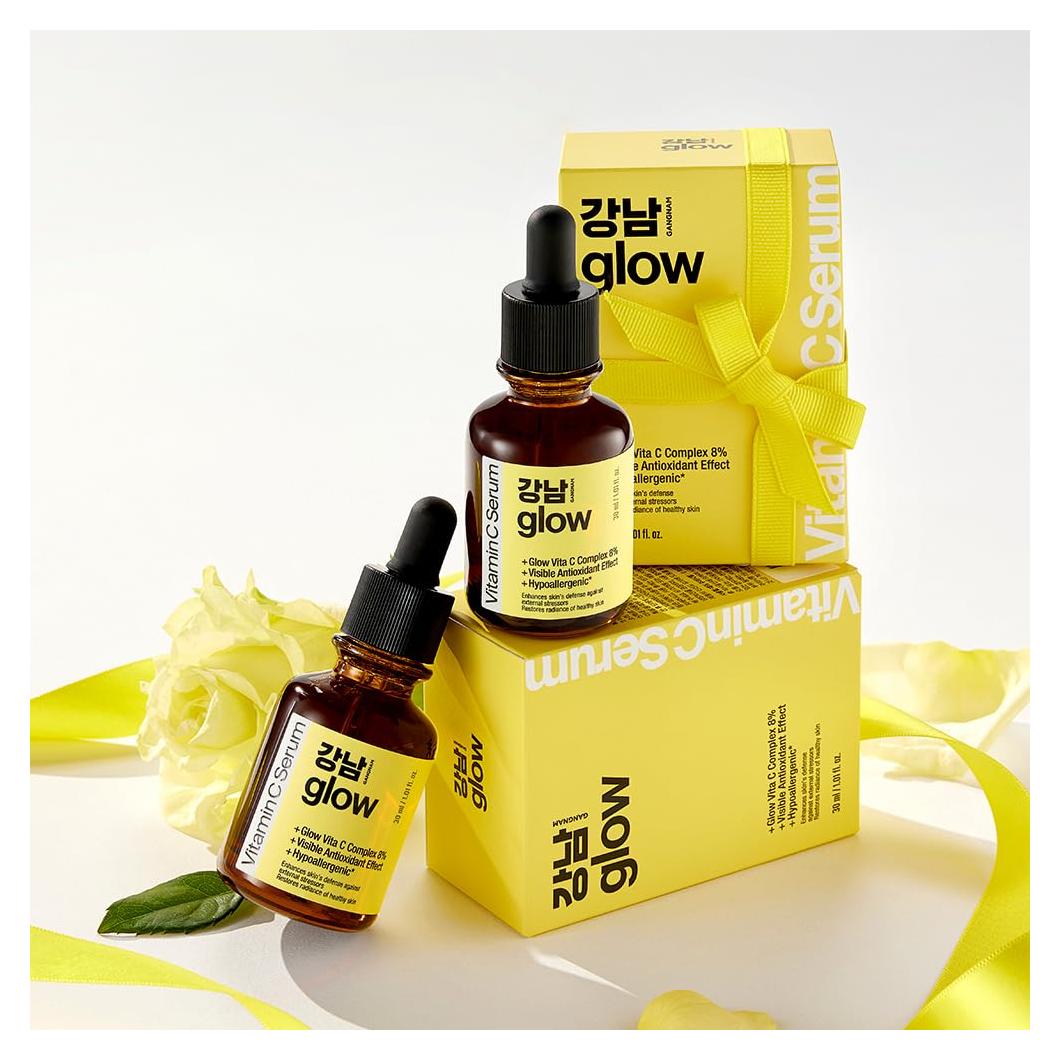 Suero Facial Antioxidante GANGNAM Glow 30 ml - Vitamina C Pura