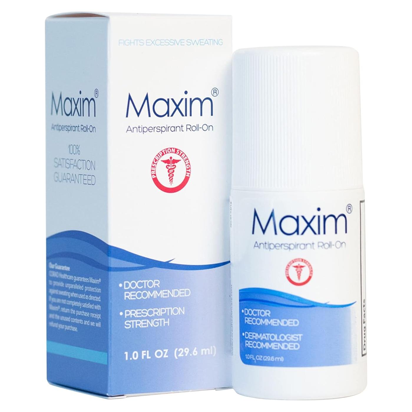 Maxim Antitranspirante Clínico 48 Horas - Control Sudor Hombres y Mujeres