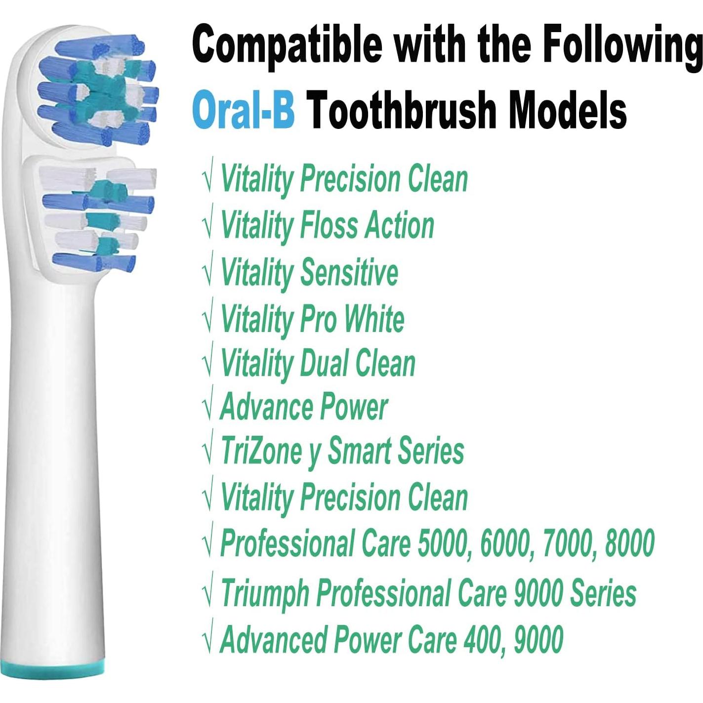 Cabezas de cepillo de reemplazo ASYH Dual Clean 4 unidades