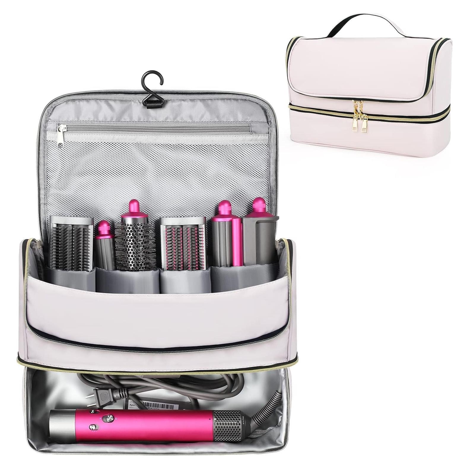 Funda de Viaje Doble Capa Pripher para Dyson Airwrap Rosa