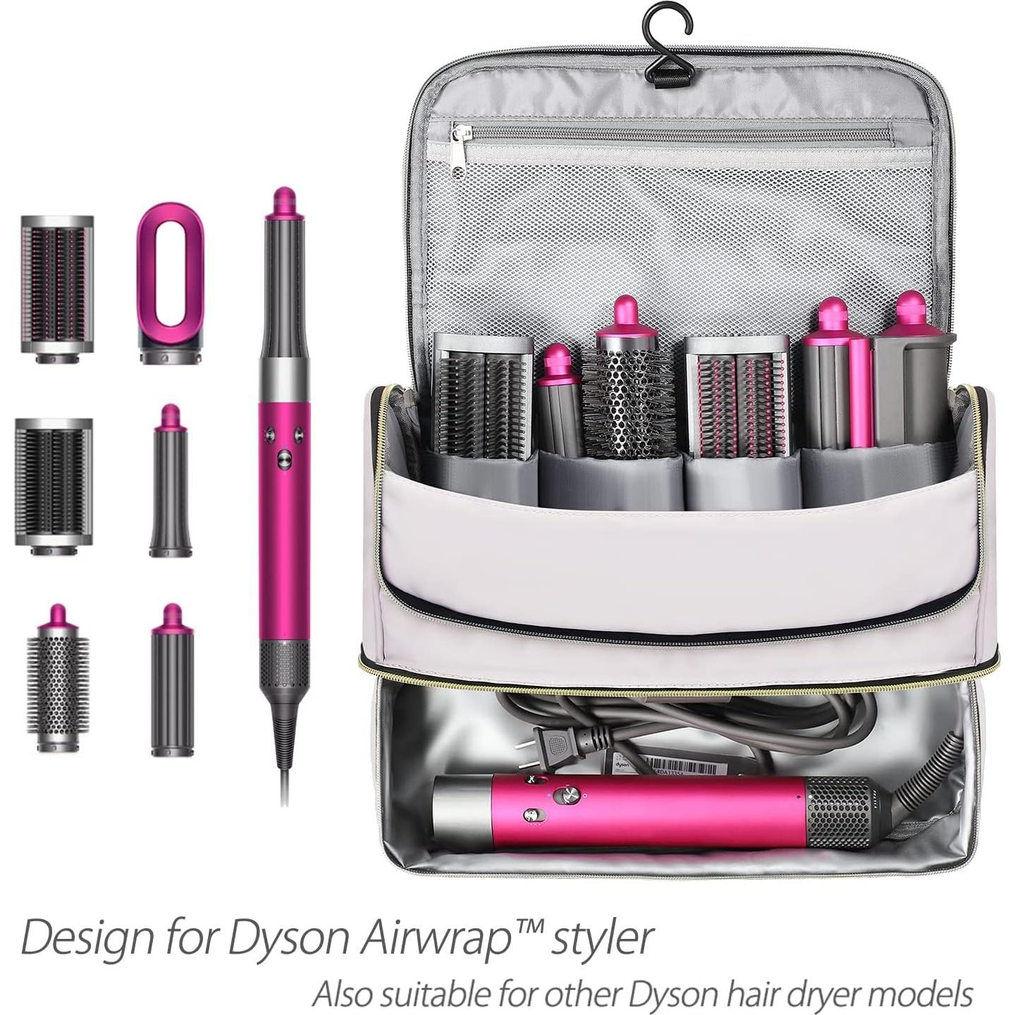 Funda de Viaje Doble Capa Pripher para Dyson Airwrap Rosa