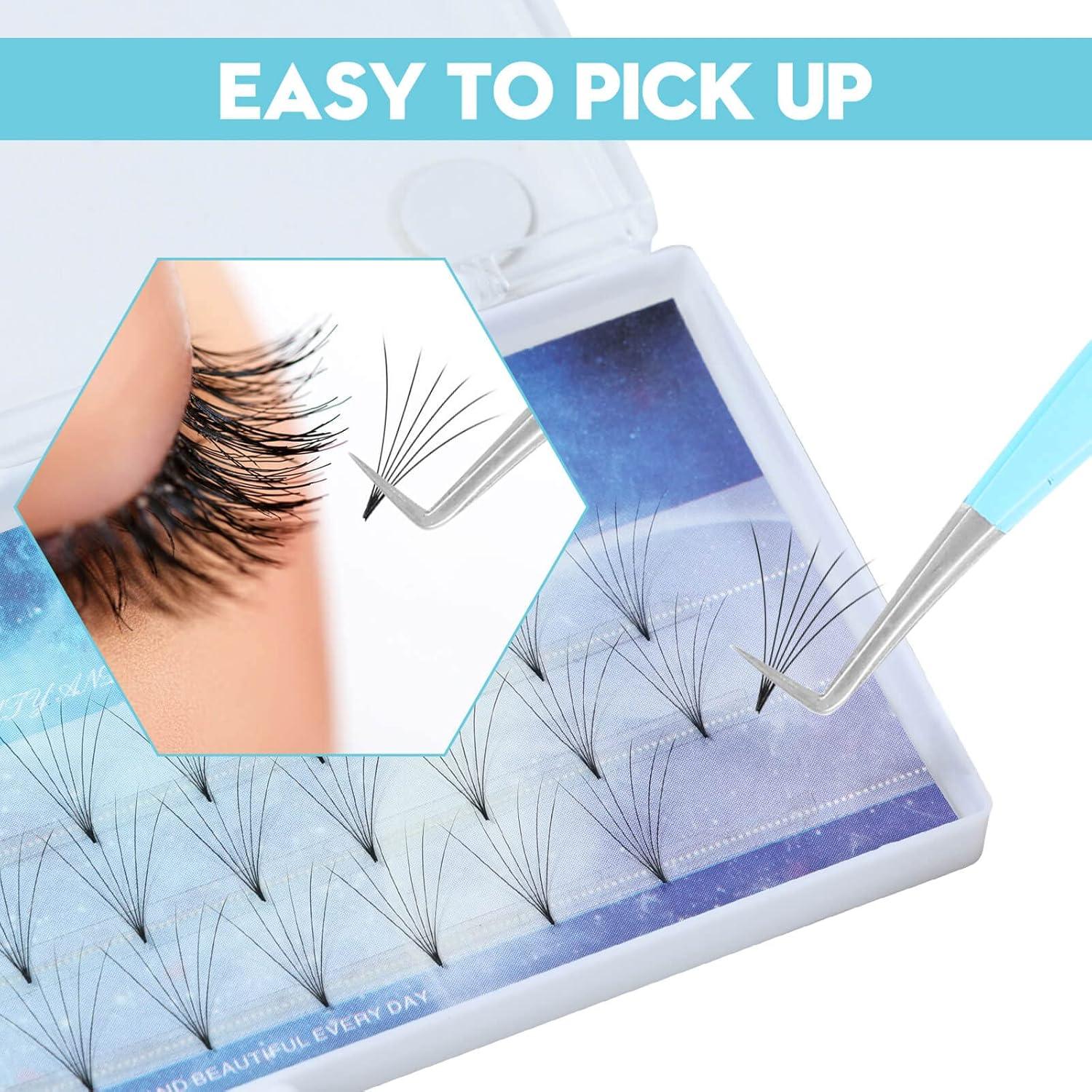 Pinzas para Pestañas Ms.Queen, Juego de 2 Piezas, Azul