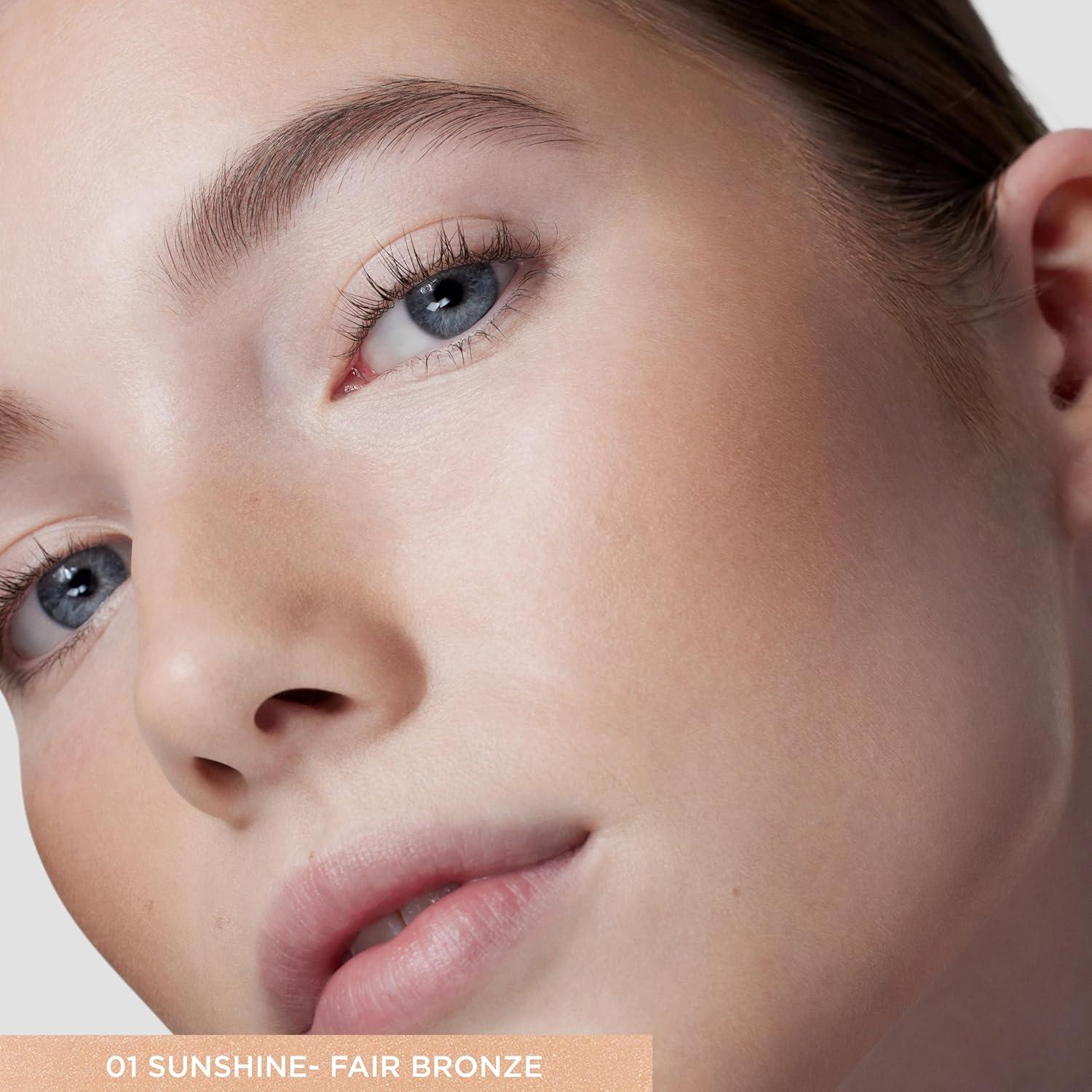 Laura Mercier Tinted Moisturizer Bronzer: Long Lasting Sheer Cream Bronzer, Weightless, Buildable Coverage, 12 HR Hydrating Wear, Non-Comedogenic, 6 Shades for All Skin Tones