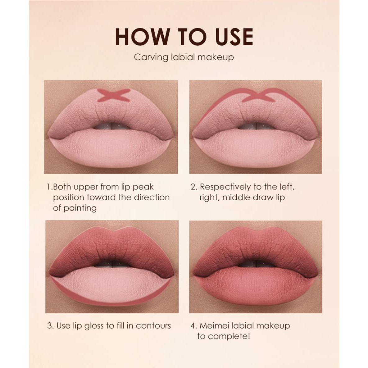 Set de Maquillaje URQT 12 Piezas: 6 Pintalabios Mate + 6 Lápices