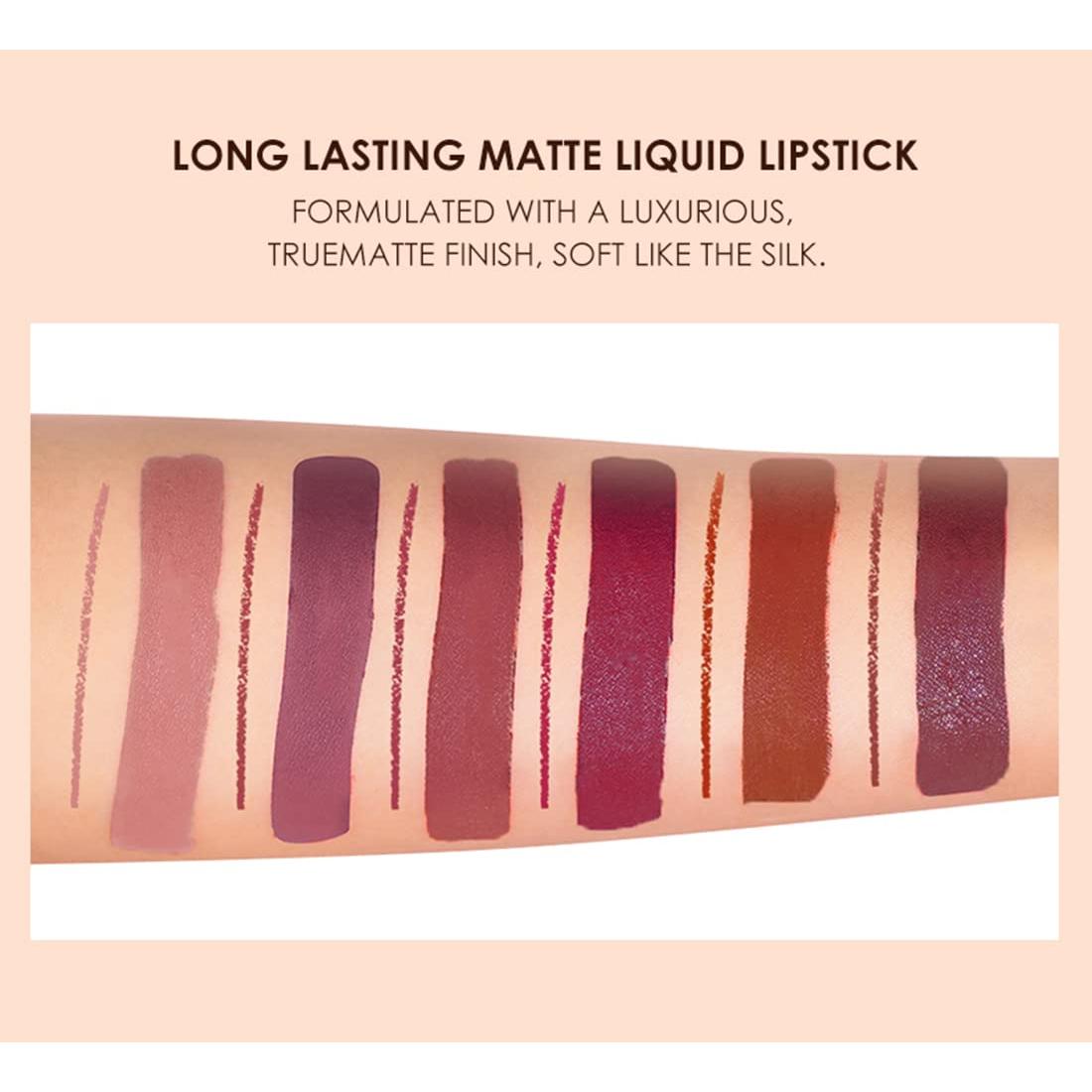 Set de Maquillaje URQT 12 Piezas: 6 Pintalabios Mate + 6 Lápices