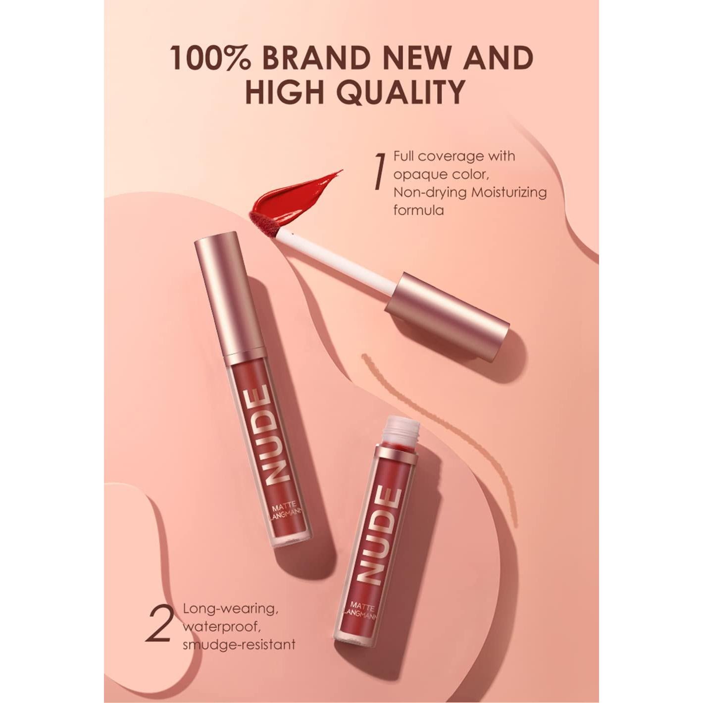 Set de Maquillaje URQT 12 Piezas: 6 Pintalabios Mate + 6 Lápices