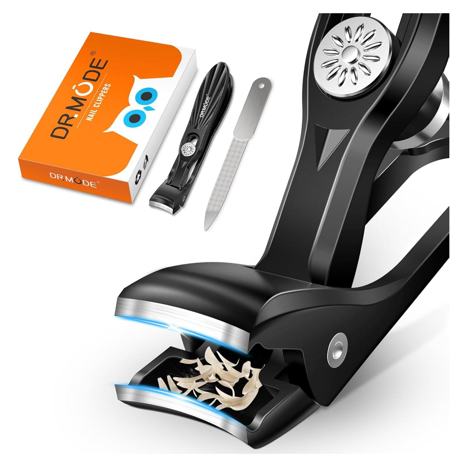 Cortauñas DRMODE para Hombres con Cabeza en Ángulo - Negro