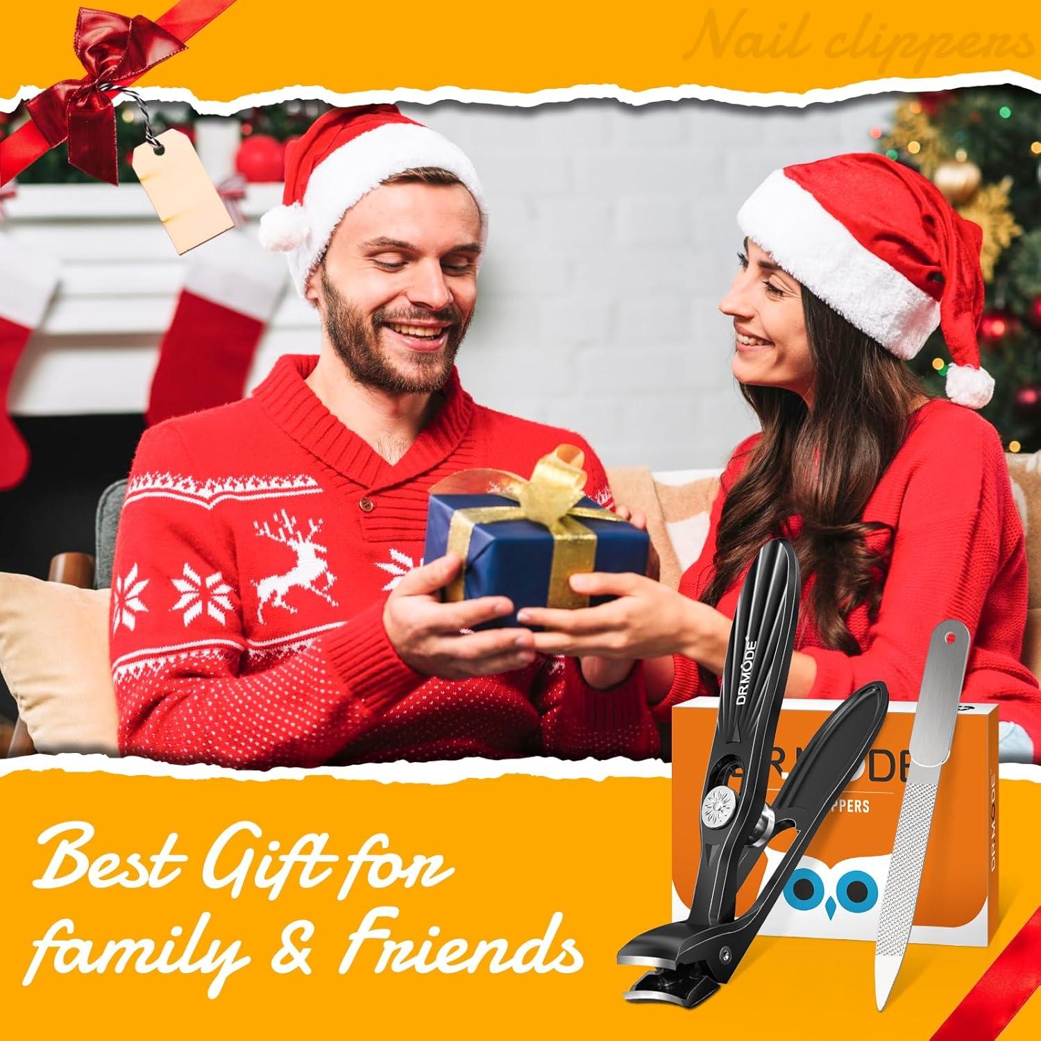 Cortauñas DRMODE para Hombres con Cabeza en Ángulo - Negro