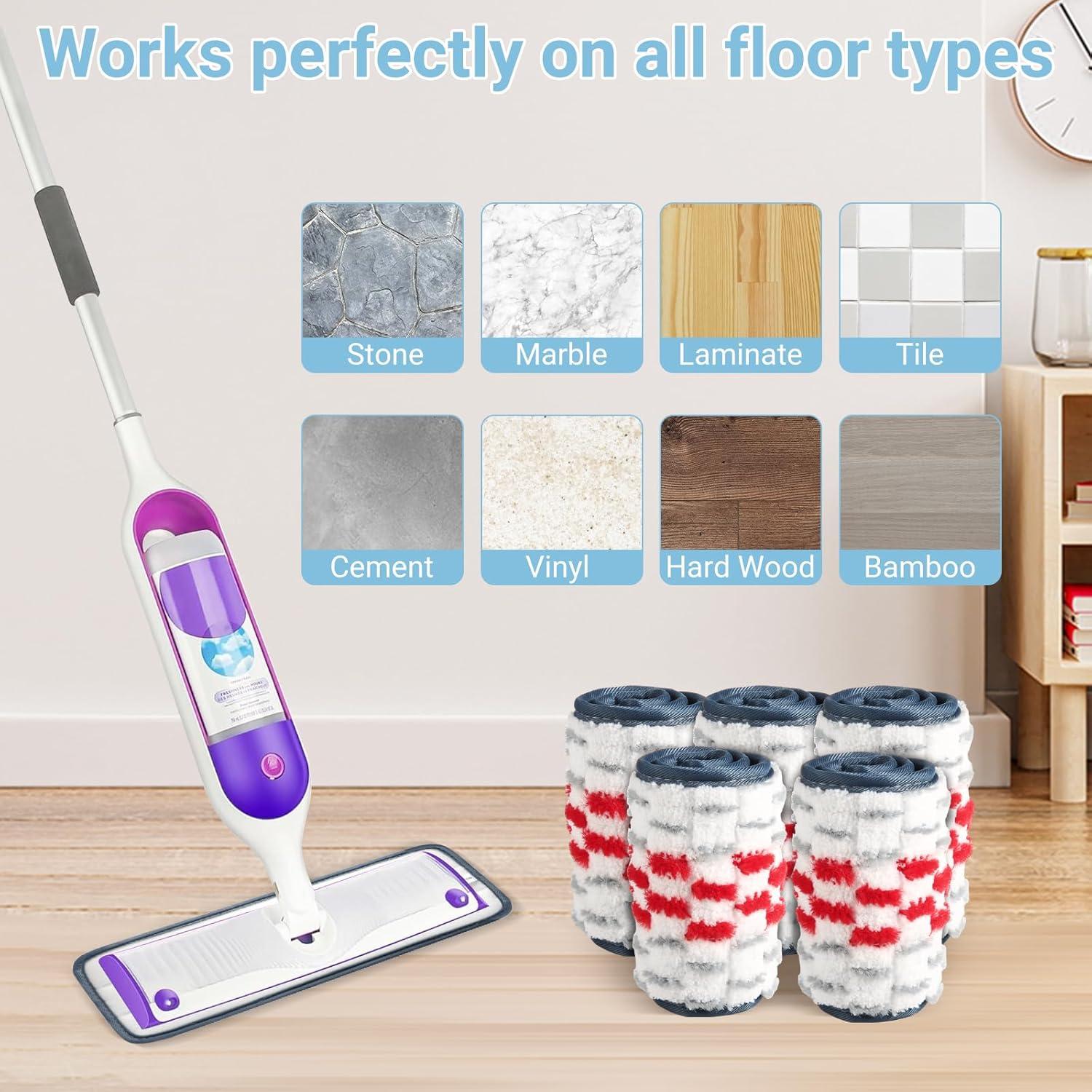 Paños de Mopa Reutilizables Dovesail para Swiffer PowerMop - 5 Piezas