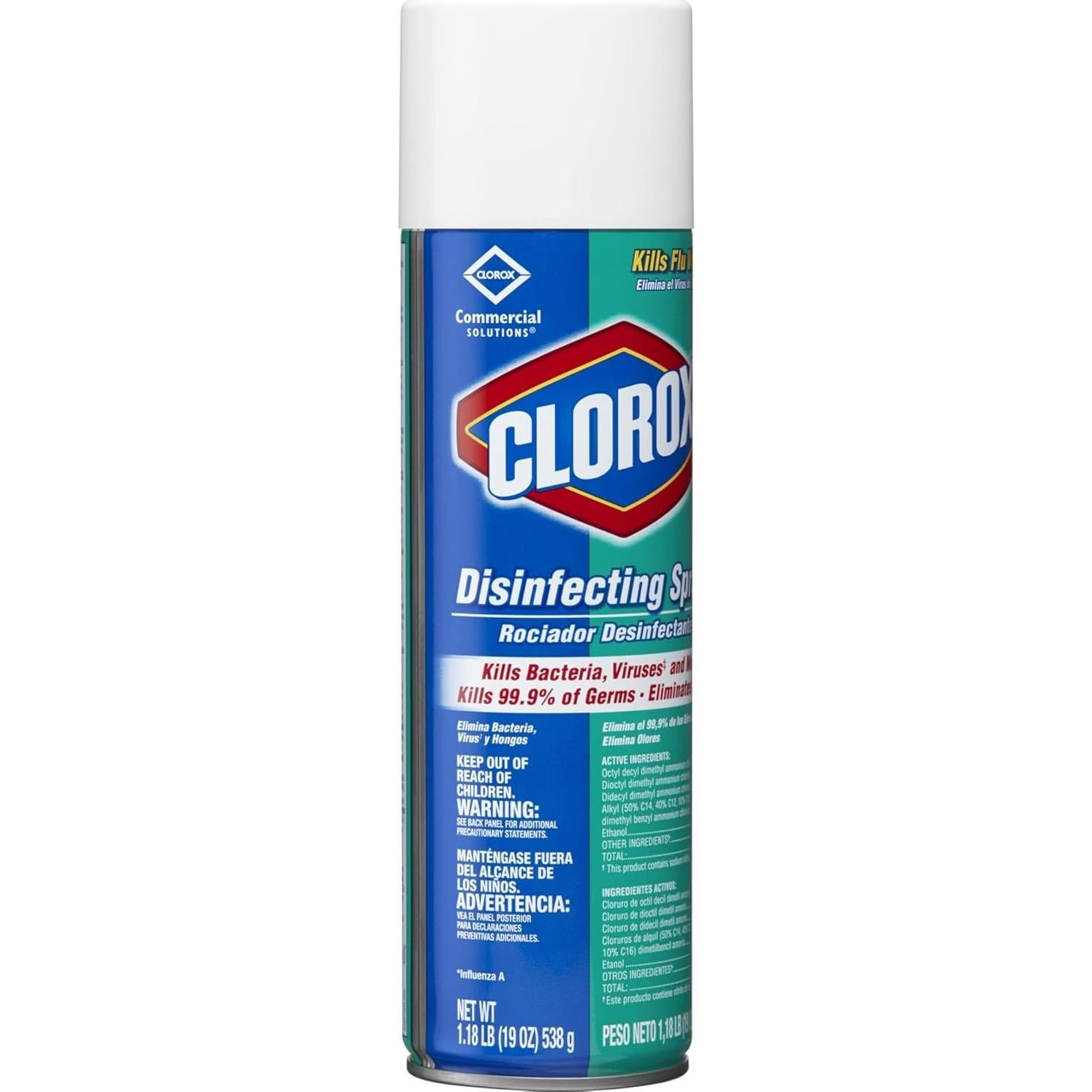 Spray Desinfectante Clorox 539g - Elimina gérmenes y olores