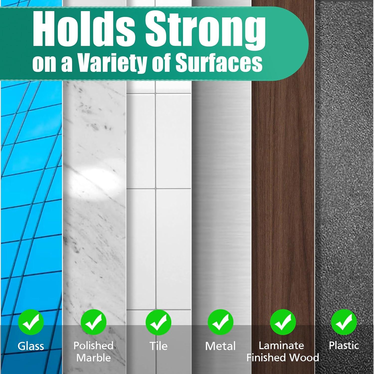 AGVEE 16 Pares de Tiradores Adhesivos para Colgar Imágenes