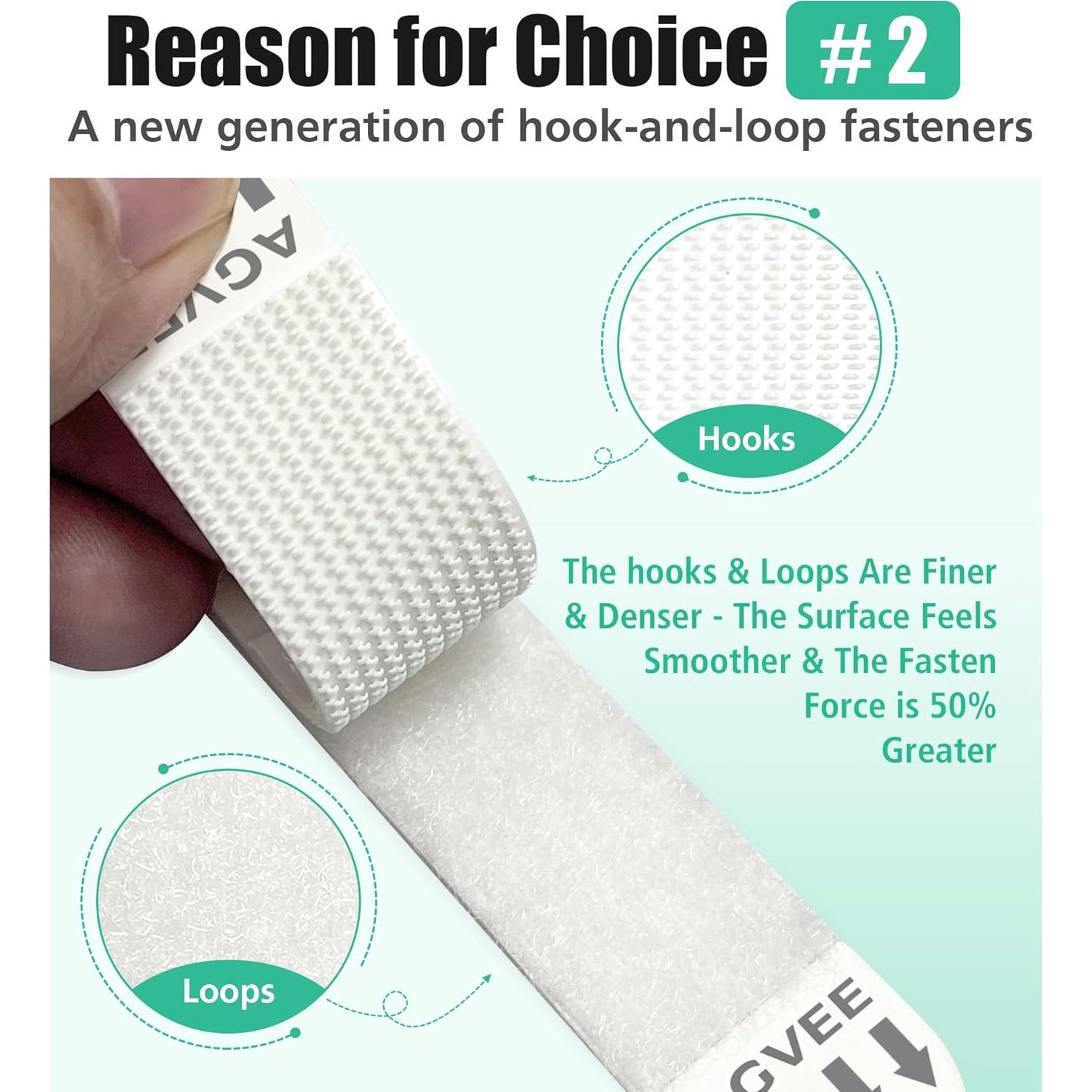 AGVEE 16 Pares de Tiradores Adhesivos para Colgar Imágenes