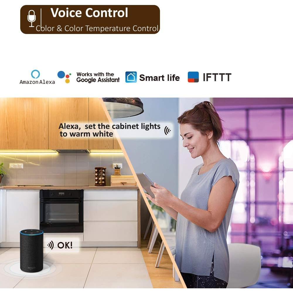 Luces Inteligentes LED LAMPAOUS Kit de 3 para Gabinete