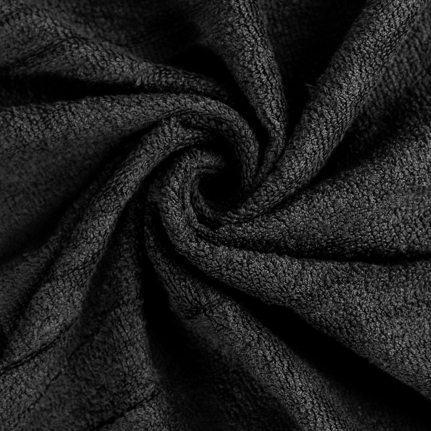 Toallas de Baño TOALLA 30x60 cm Paquete 6 Color Negro