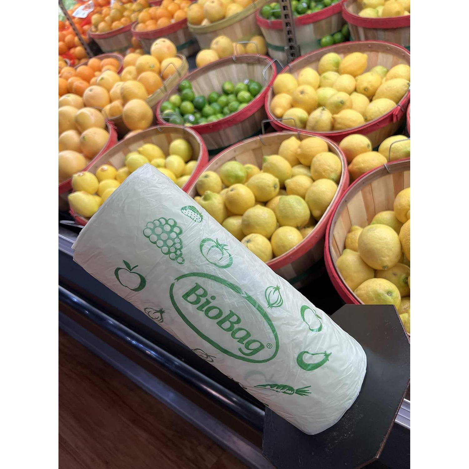 BioBag 100% Compostable 28x43 cm 2000 Bolsas para Abarrotes