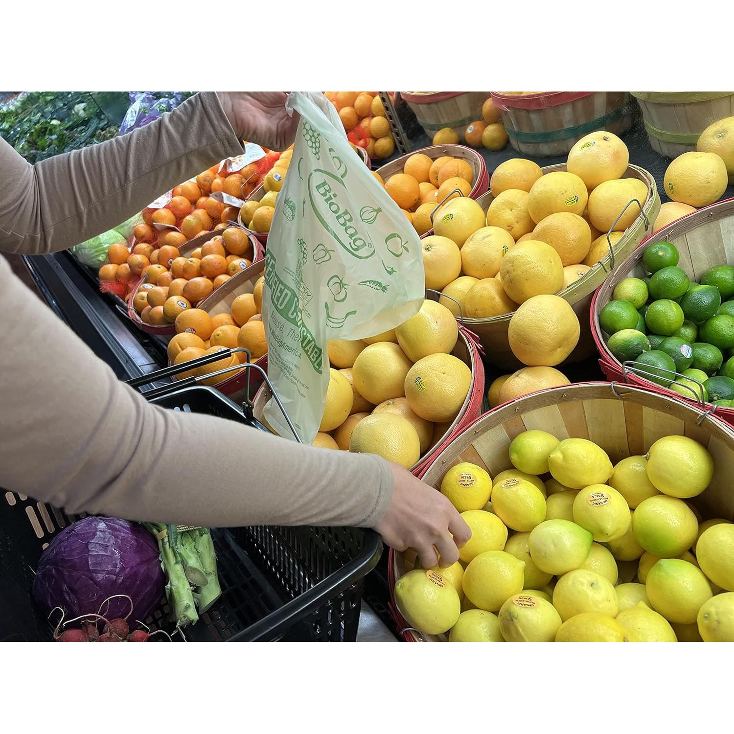 BioBag 100% Compostable 28x43 cm 2000 Bolsas para Abarrotes