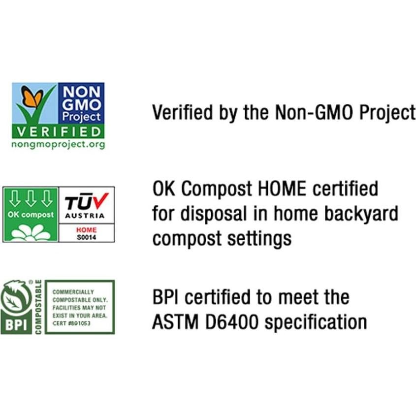 BioBag 100% Compostable 28x43 cm 2000 Bolsas para Abarrotes