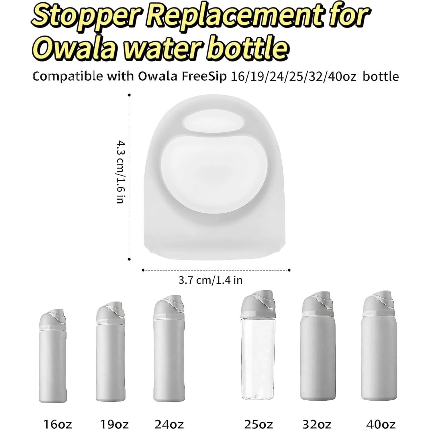 6 Tapones de Reemplazo Joshey para Botellas Owala Freesip 25 oz