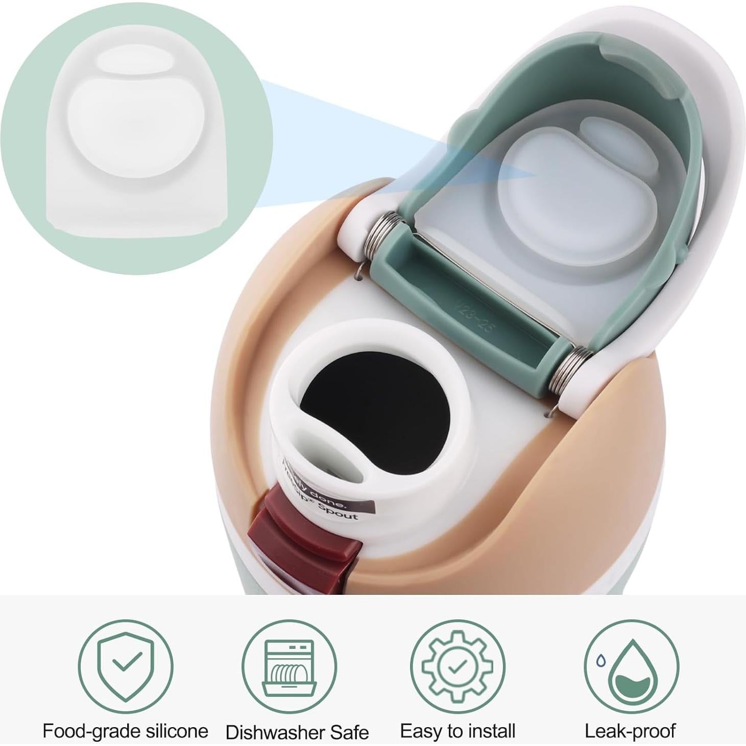 6 Tapones de Reemplazo Joshey para Botellas Owala Freesip 25 oz