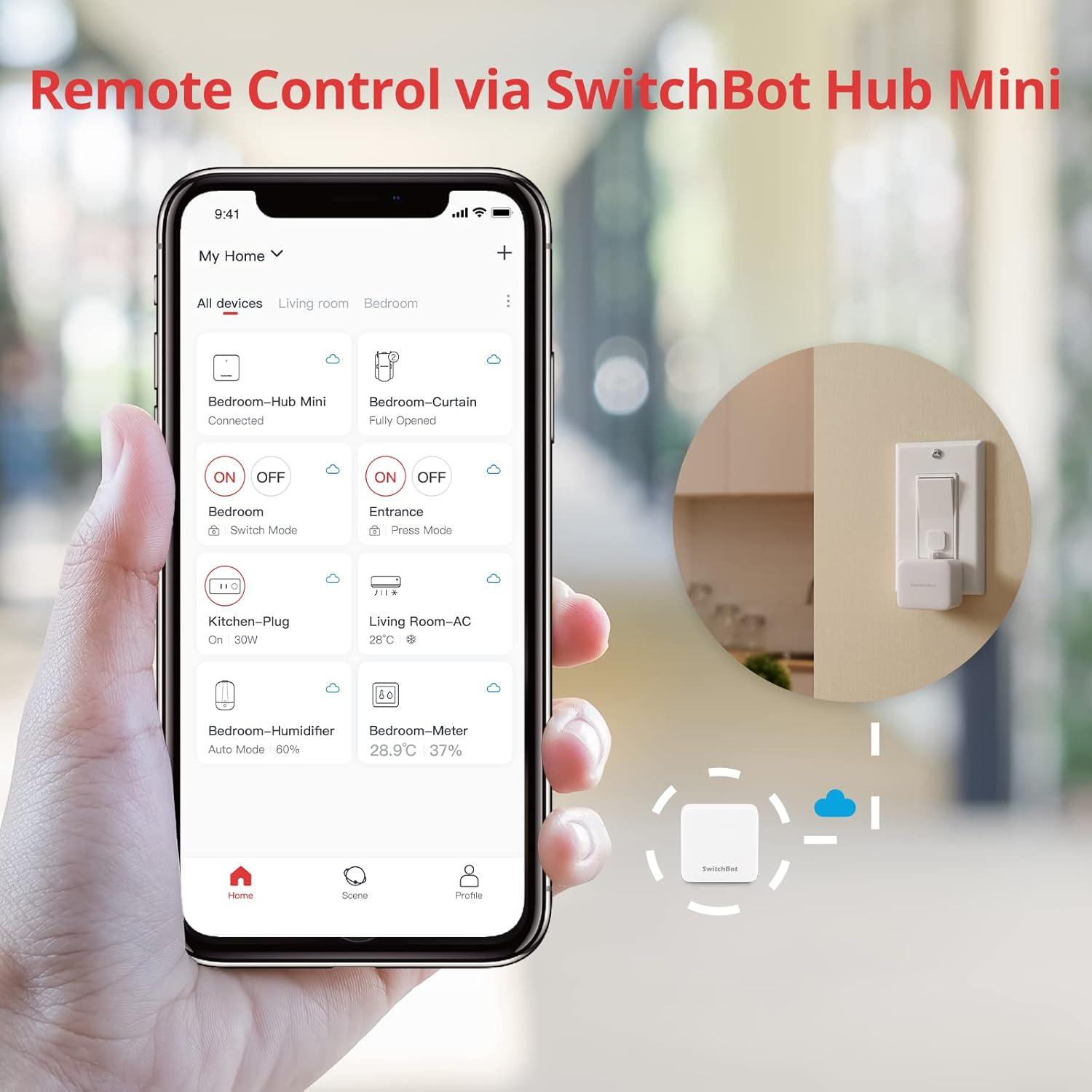 Interruptor Inteligente SwitchBot S1 - Control Remoto y APP