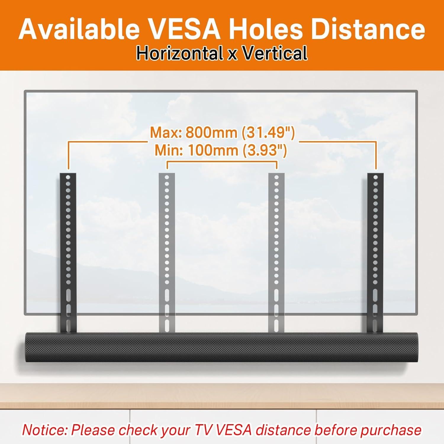 Soporte de Barra de Sonido Yibracki para Sonos Arc - Ajustable