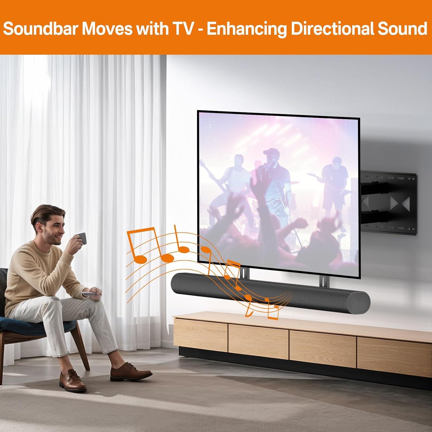 Soporte de Barra de Sonido Yibracki para Sonos Arc - Ajustable