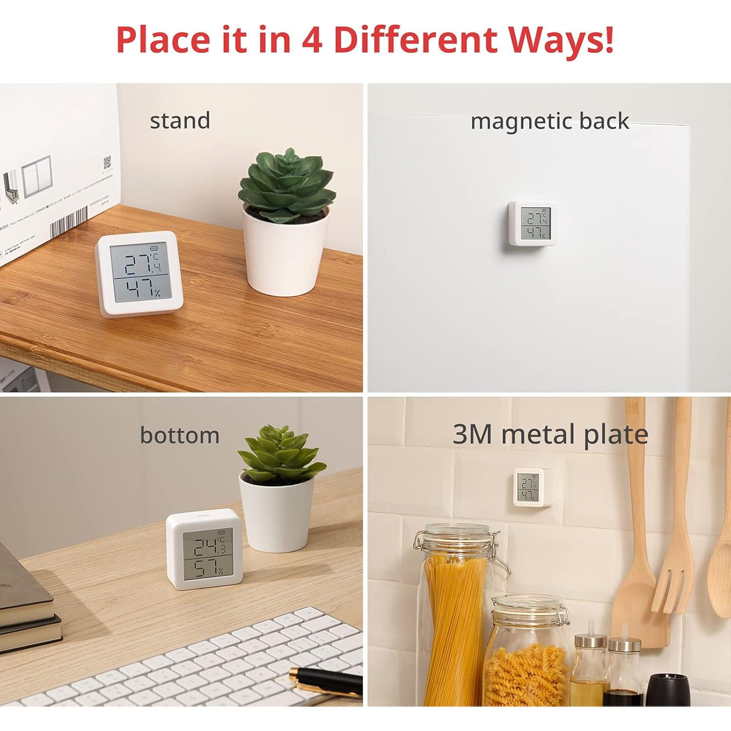 SwitchBot Termómetro Higrómetro WiFi con Hub, Sensor 230g