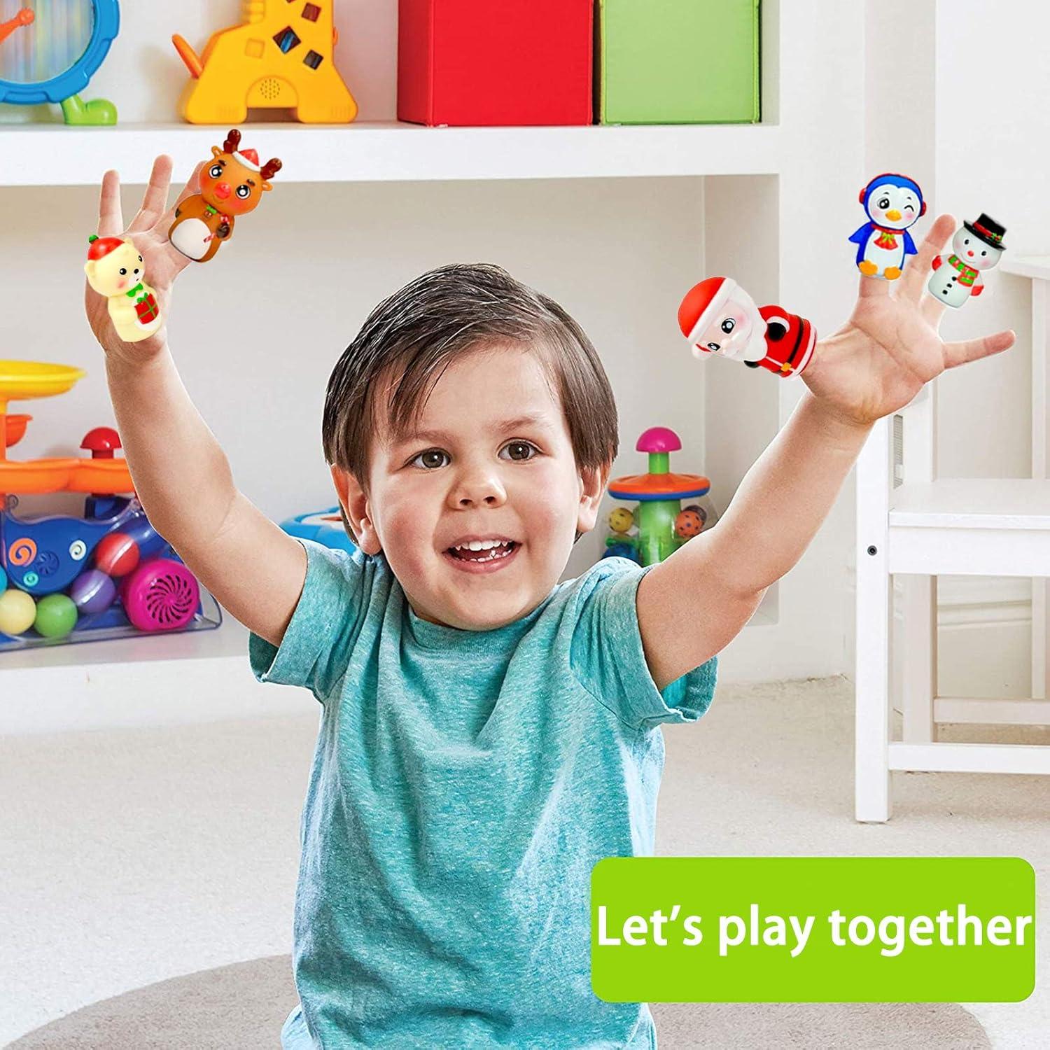 Marionetas de Dedo de Navidad WAHXIAOSW - 5 Piezas