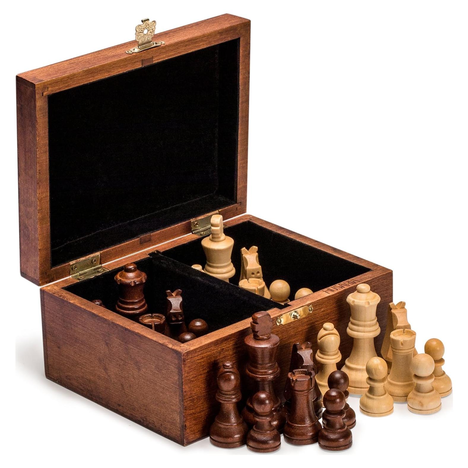 Juego de Ajedrez Husaria Staunton No. 4 con 2 Reinas Extra