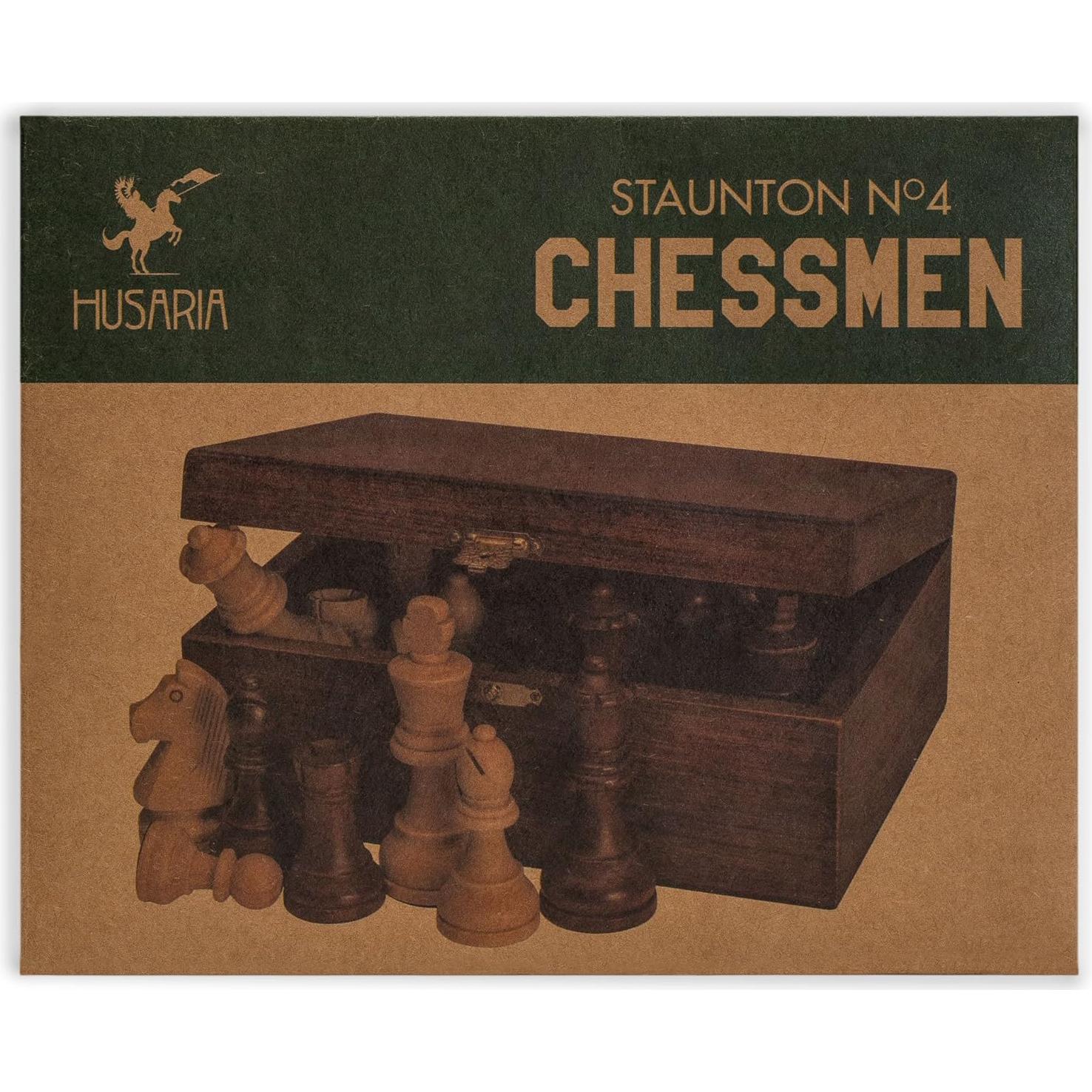 Juego de Ajedrez Husaria Staunton No. 4 con 2 Reinas Extra