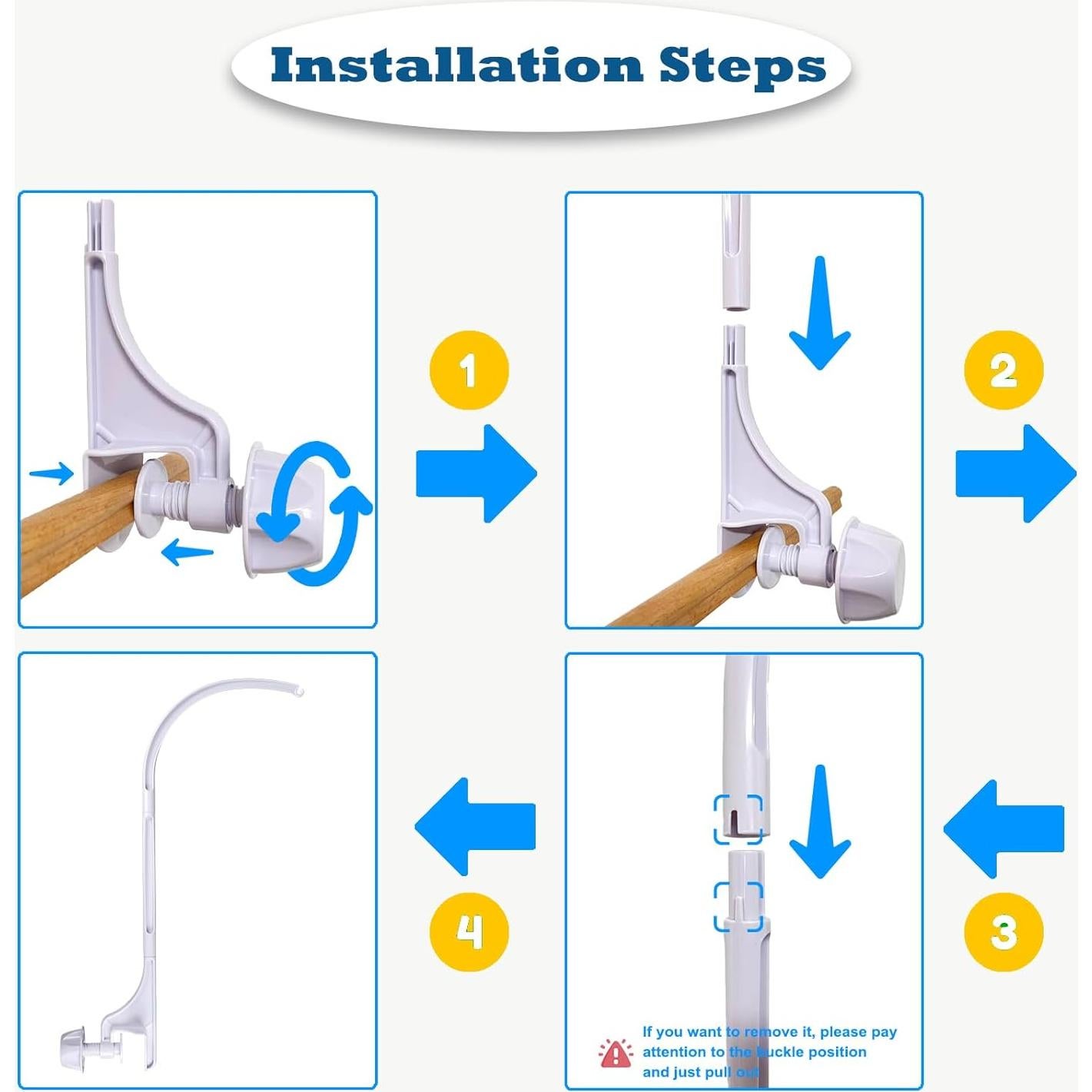 Soporte de Móvil para Cuna de Bebé SAGOOITS 60.96 cm Ajustable