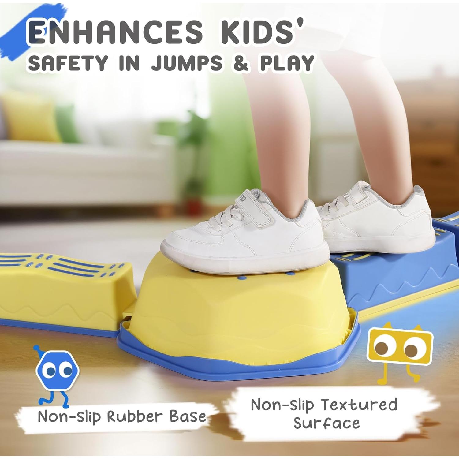 18 Piezas Piedras de Equilibrio HappyField para Niños 3 Años