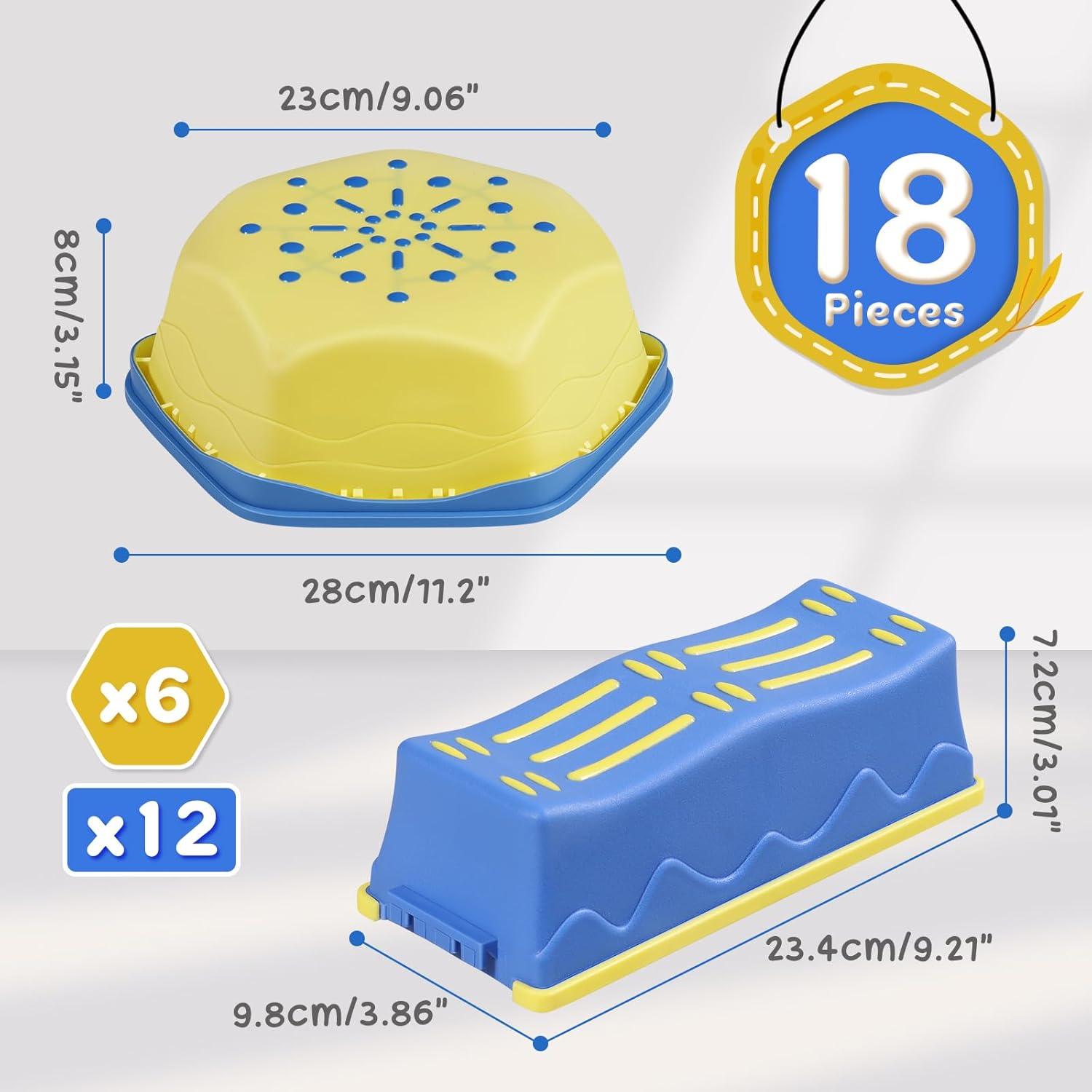18 Piezas Piedras de Equilibrio HappyField para Niños 3 Años