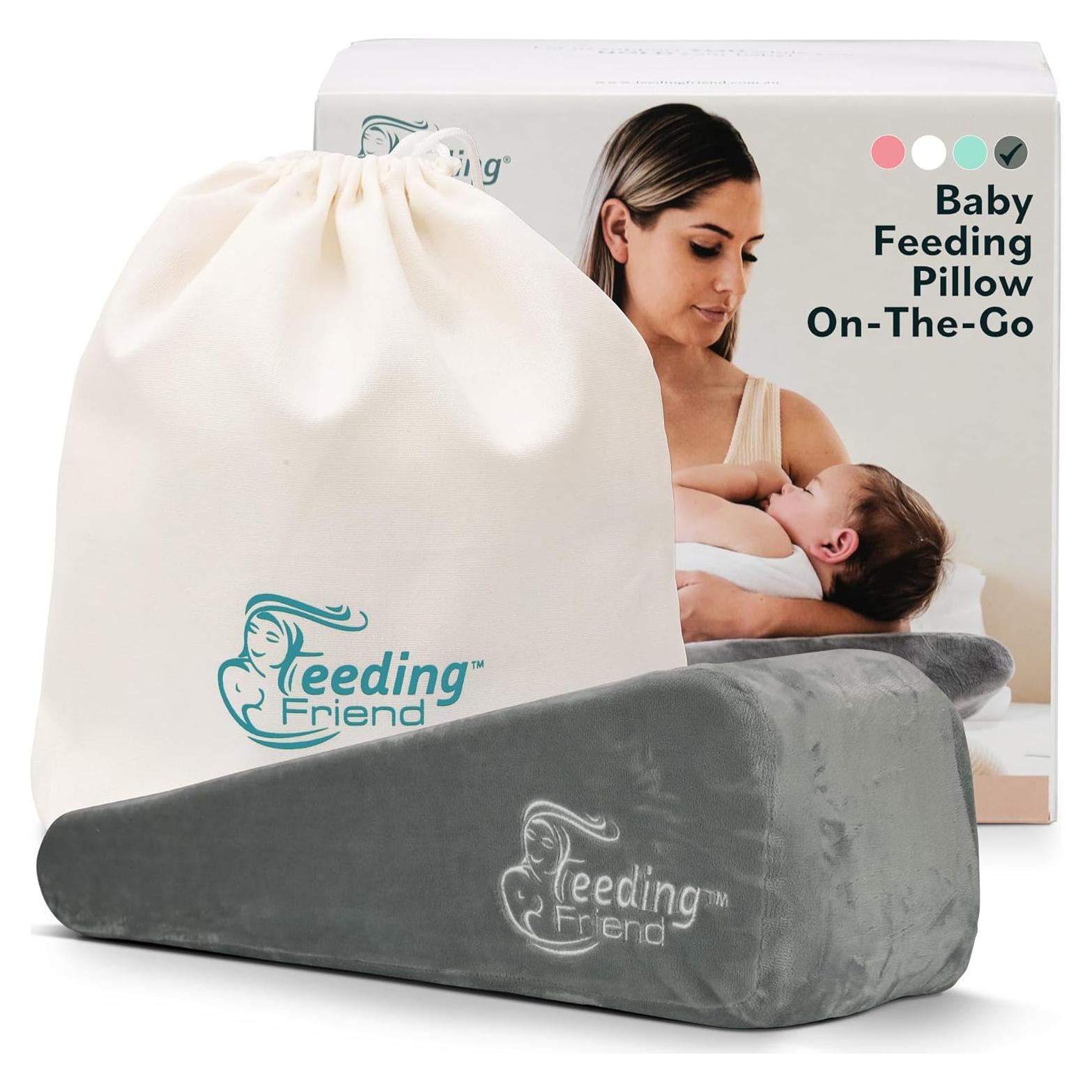 Almohada de Lactancia Amiga Gris - Soporte para Bebé 0-3 Años