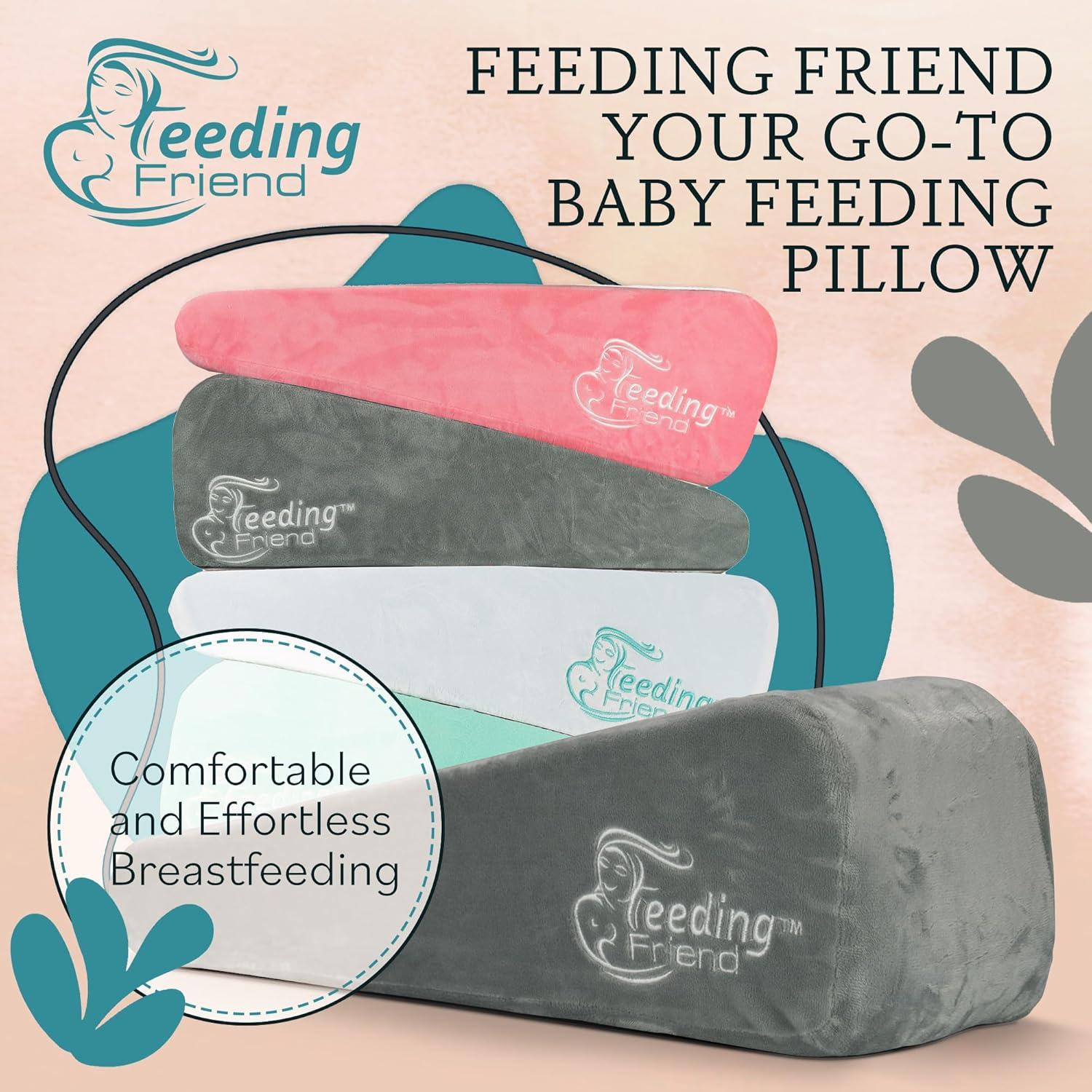 Almohada de Lactancia Amiga Gris - Soporte para Bebé 0-3 Años