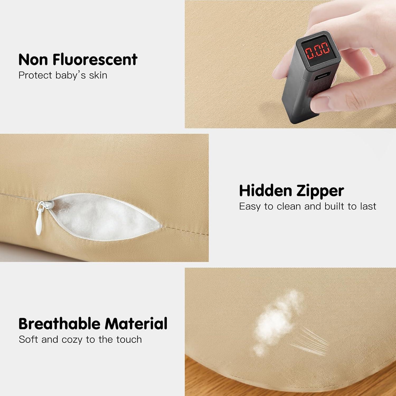 Lounger de Bebé Lucakuins Albaricoque 0-18 Meses Algodón Orgánico