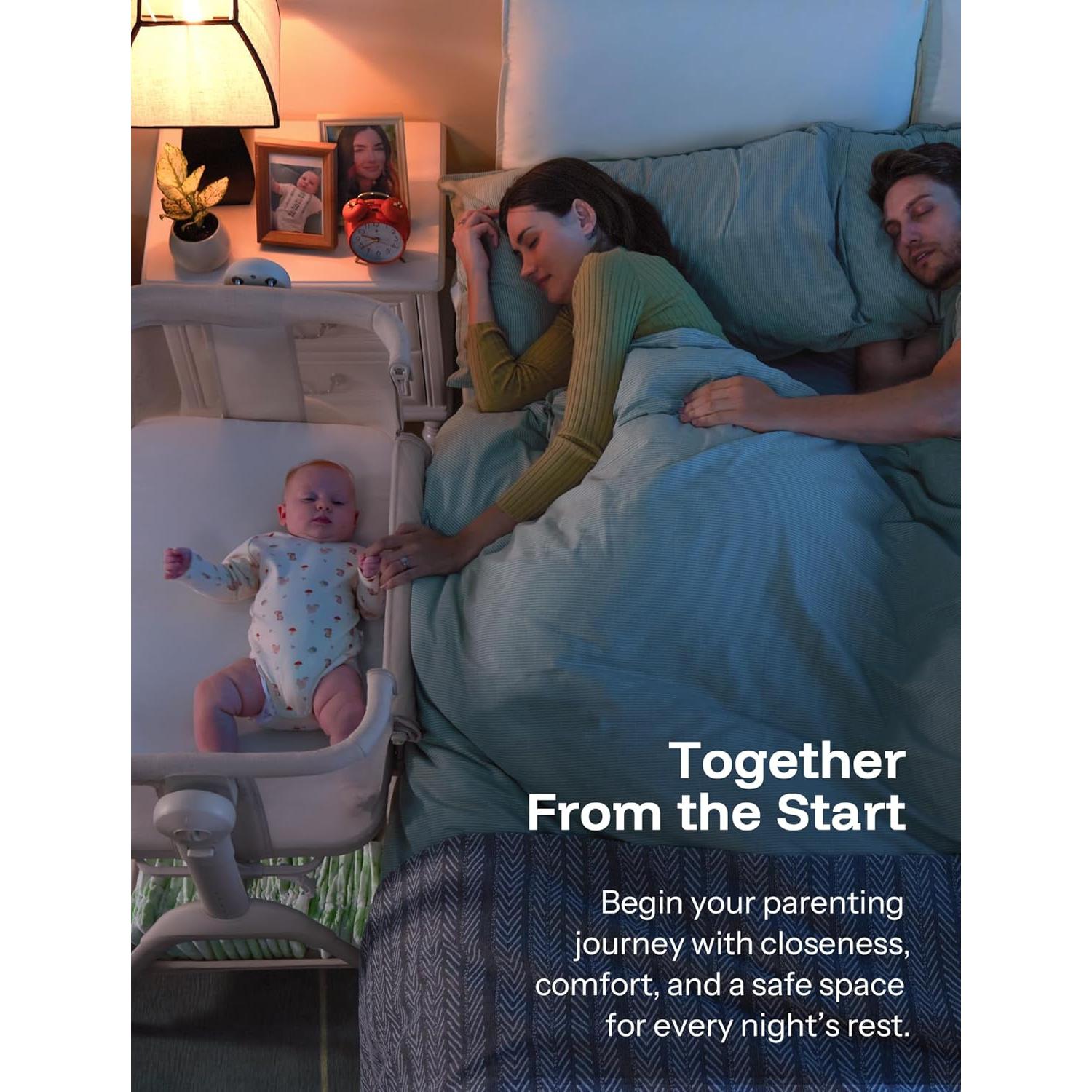 Cuna Mecedora HARPPA 3 en 1 con Colchón y Malla Transpirable