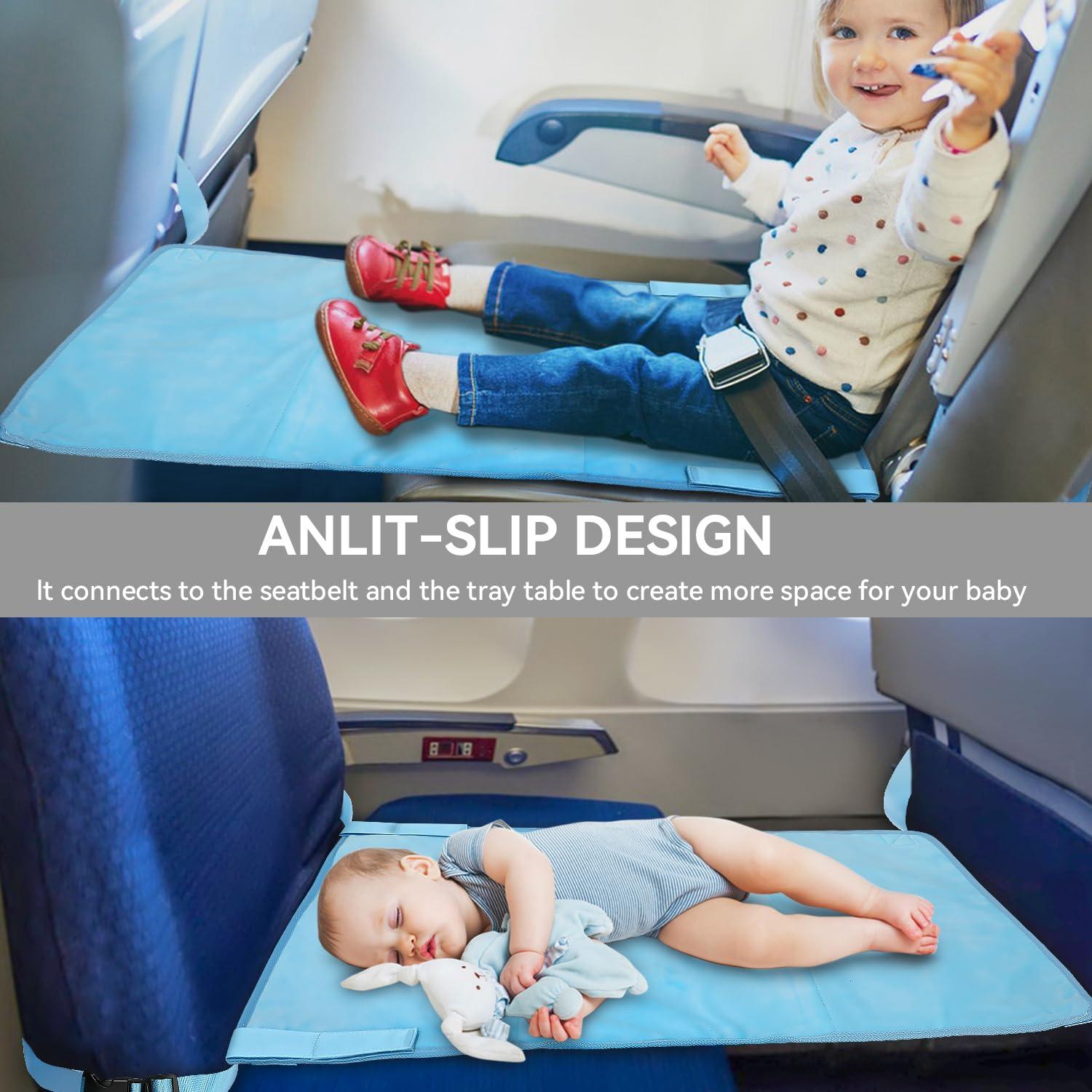 Cama de avión para niños pequeños - Terciopelo Azul