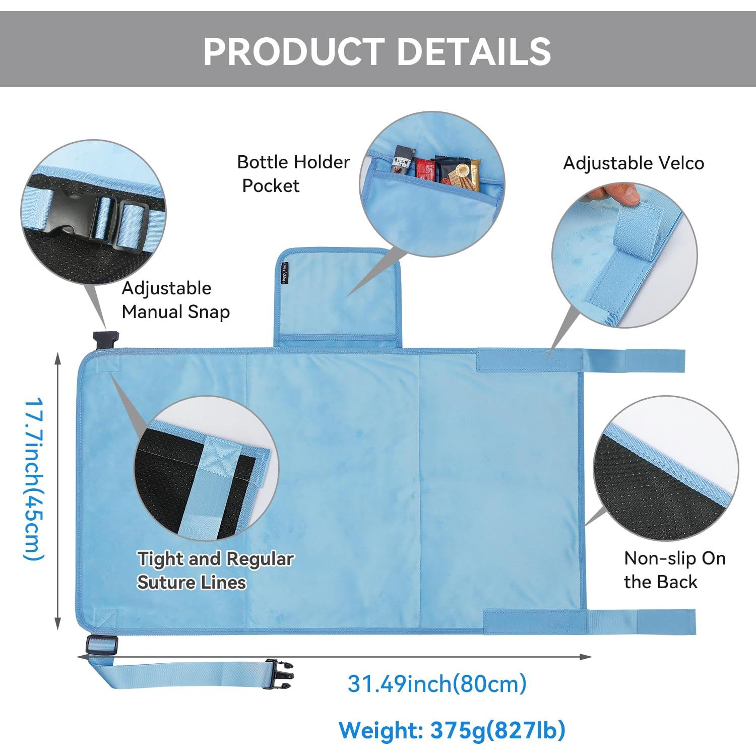 Cama de avión para niños pequeños - Terciopelo Azul