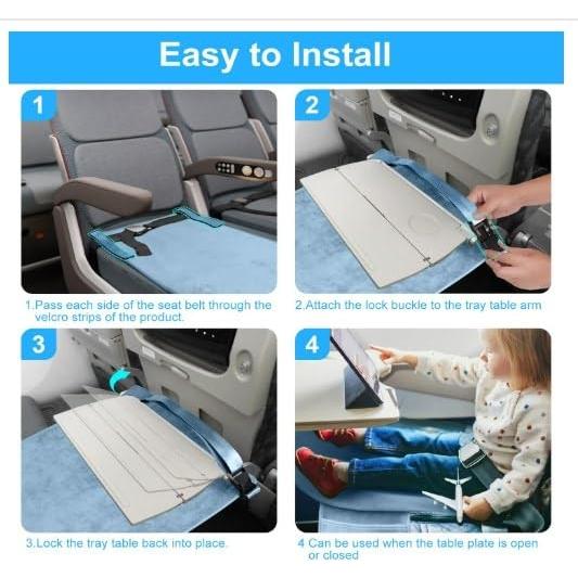 Cama de avión para niños pequeños - Terciopelo Azul