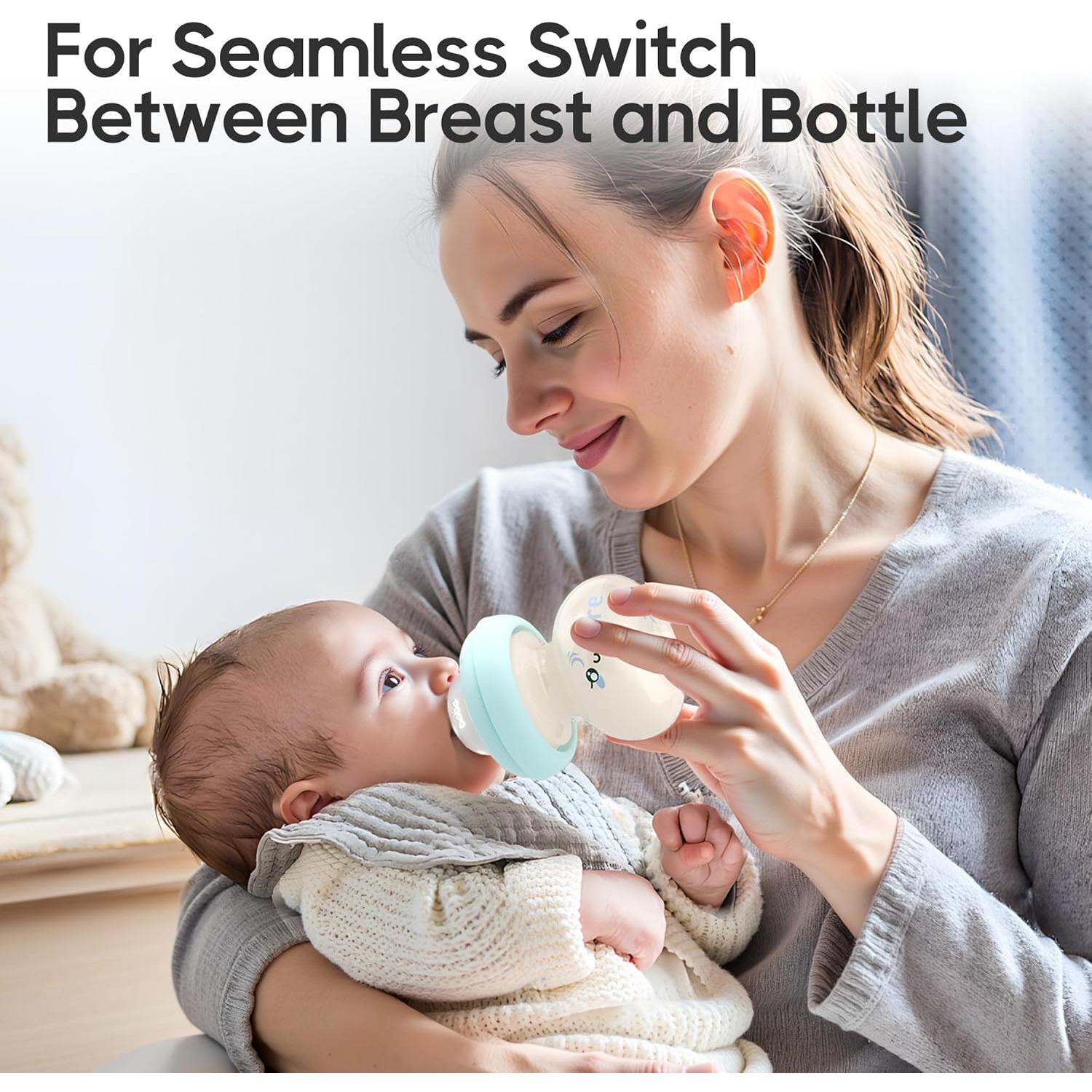 Botellas de vidrio YOHKOH 80ml para bebés 0+ meses - Paquete de 2