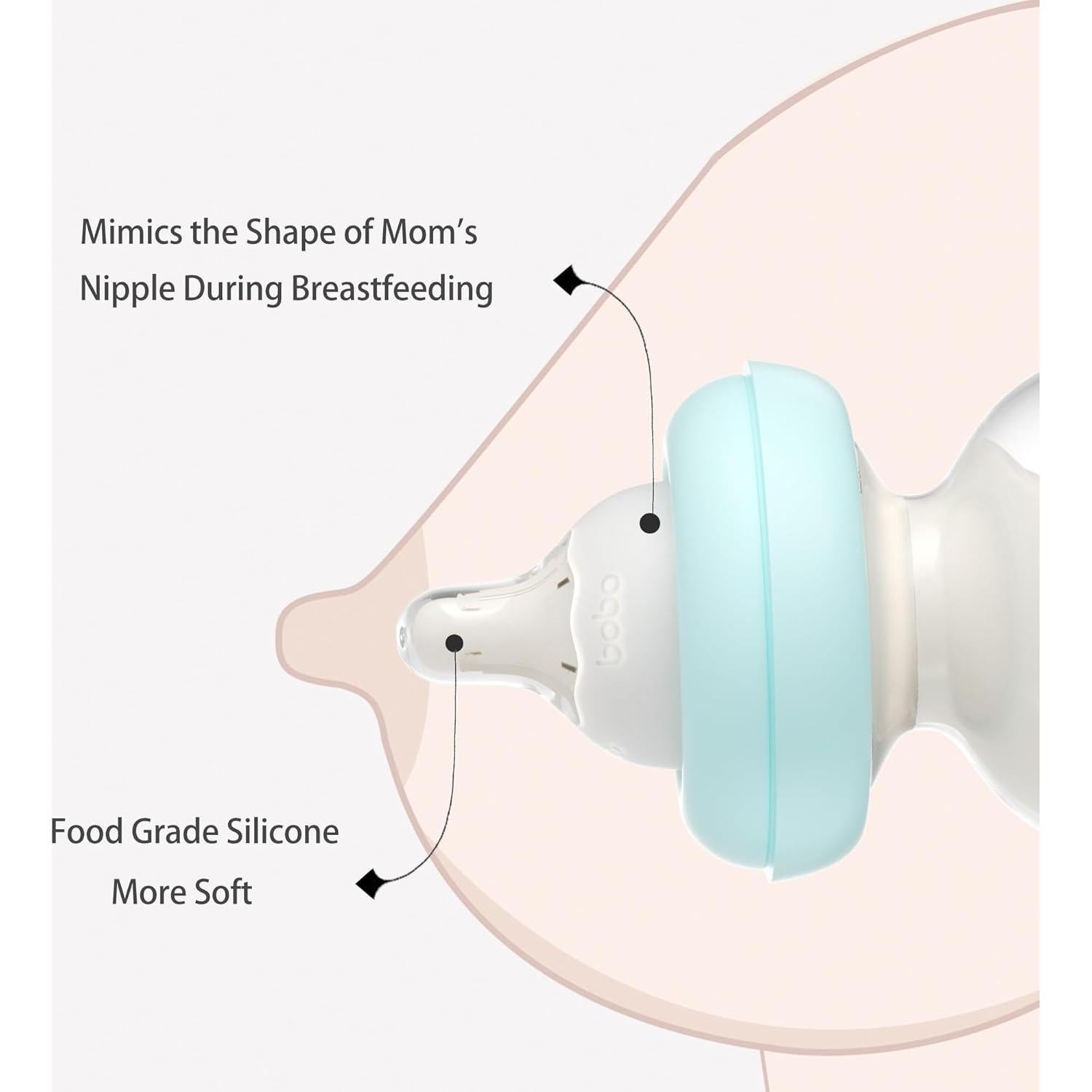 Botellas de vidrio YOHKOH 80ml para bebés 0+ meses - Paquete de 2
