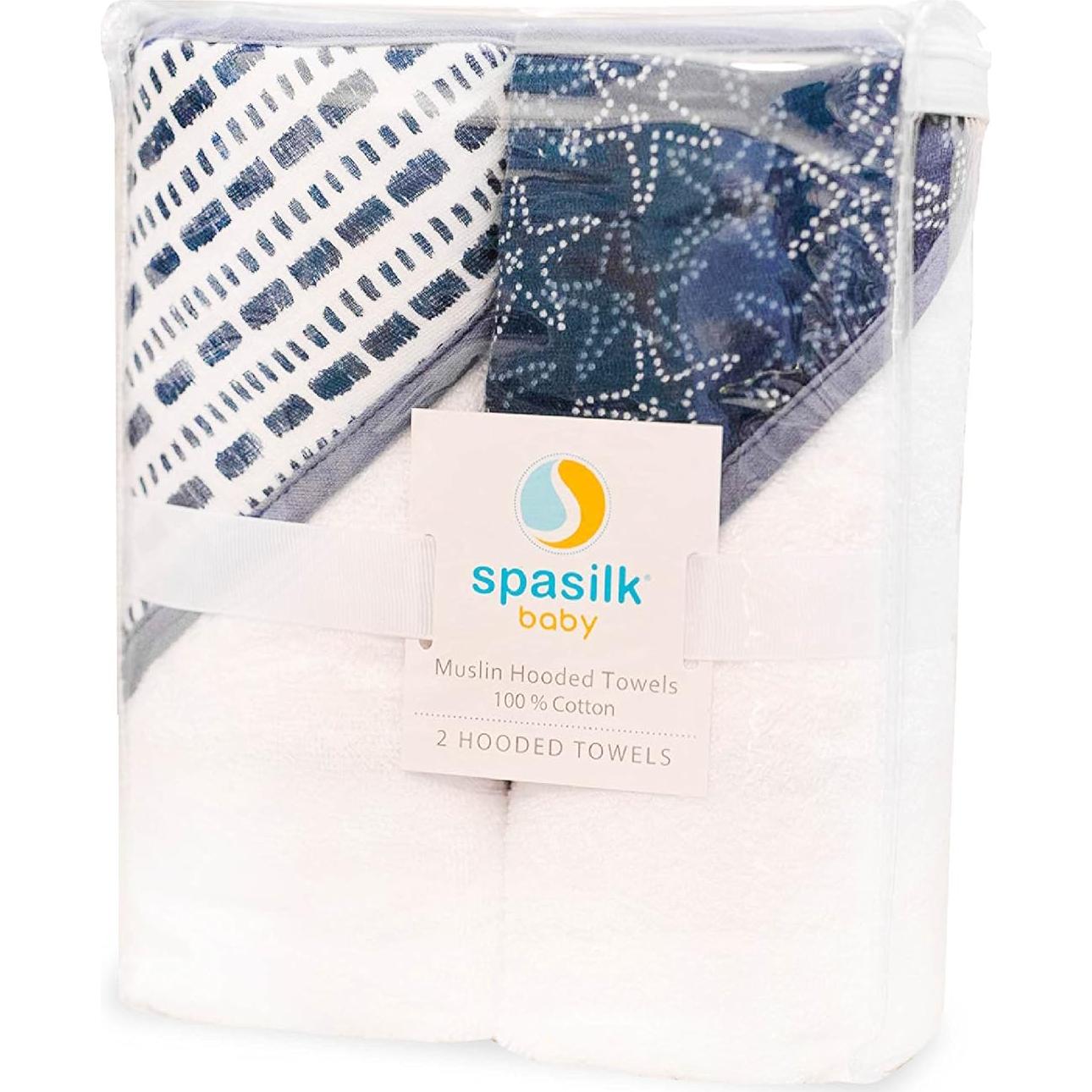 Toallas de Baño con Capucha Spasilk 2 Piezas Terry 76.2x76.2cm