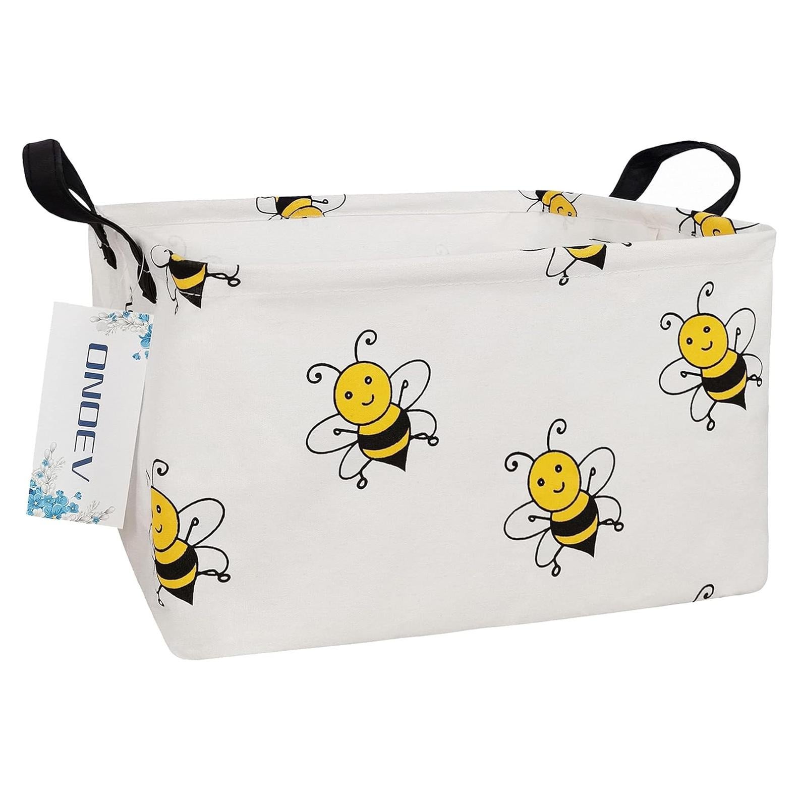 Cesta de lavandería plegable ONOEV 75L Lona Impermeable Abeja