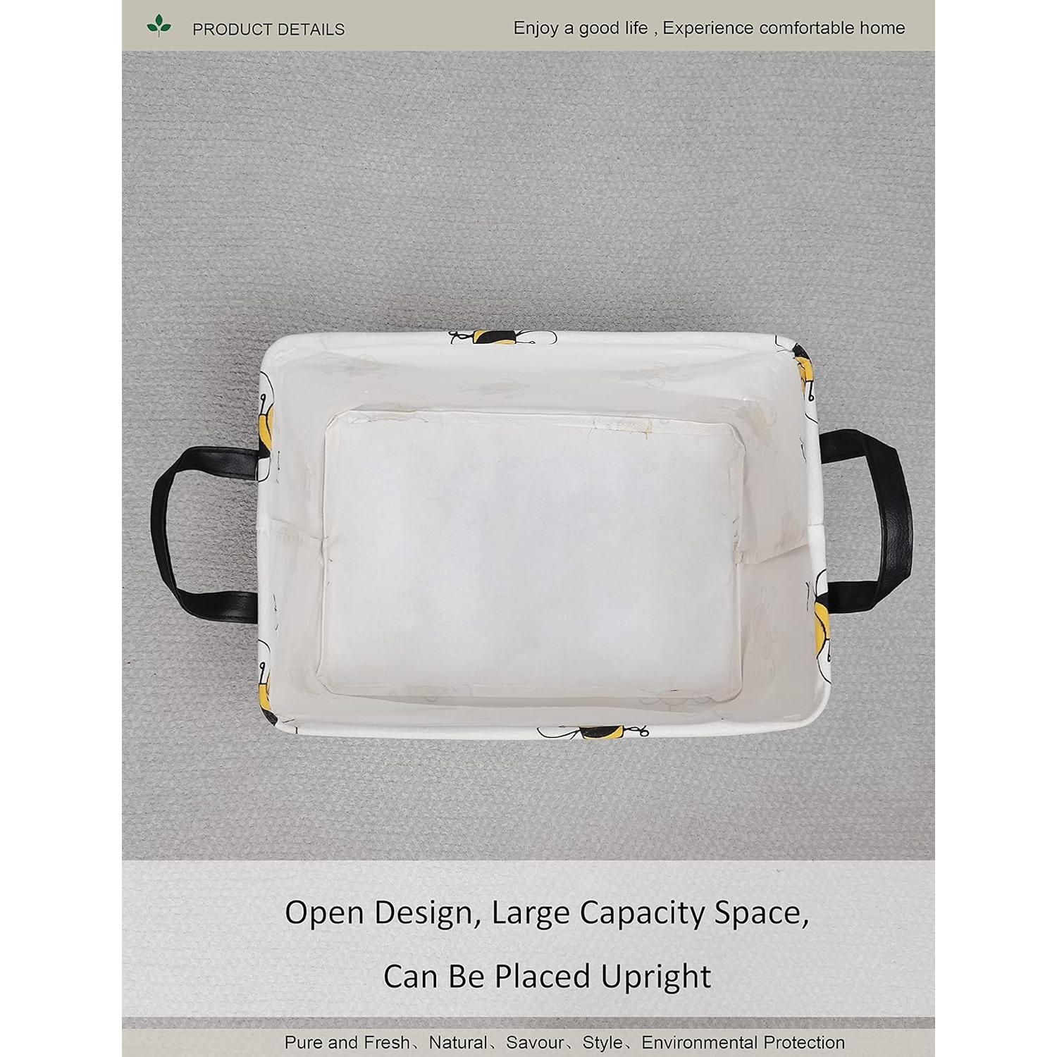 Cesta de lavandería plegable ONOEV 75L Lona Impermeable Abeja