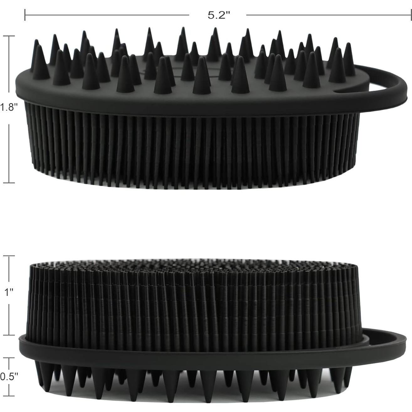 Esponja Corporal y Cepillo de Champú WETANG 2 en 1 Silicona