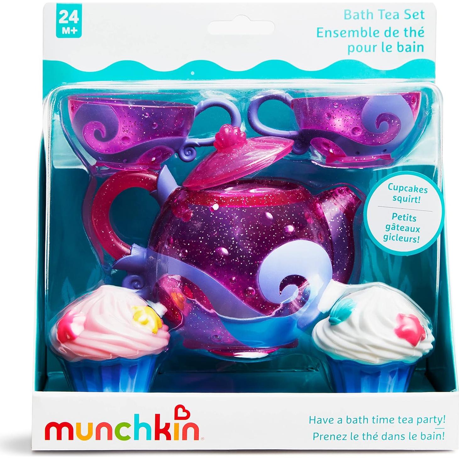 Juego de Té y Cupcake Munchkin Juguete de Baño + Letras y Números