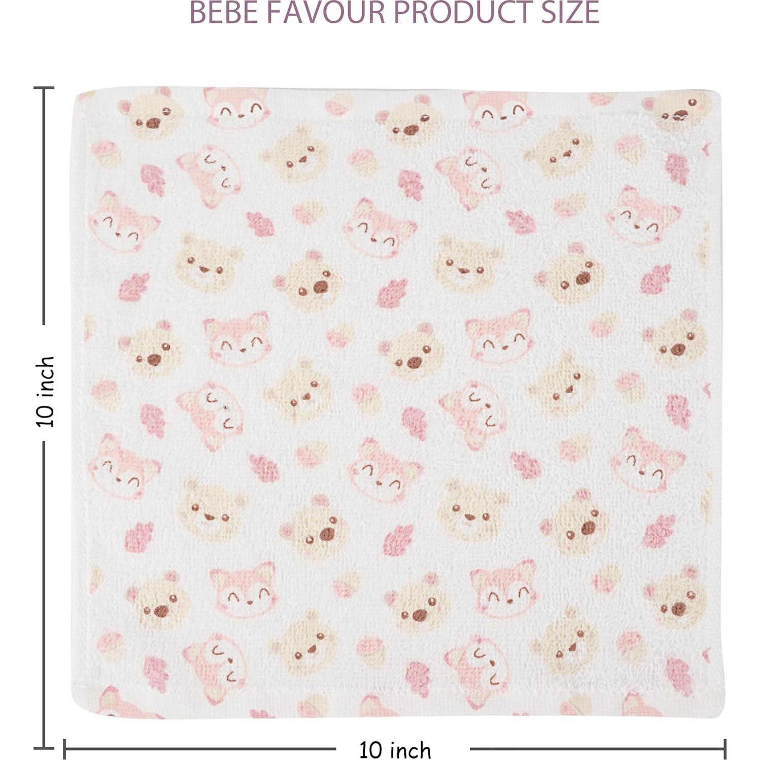 Toallitas para Bebés 100% Algodón BEBE FAVOUR - Paquete de 4