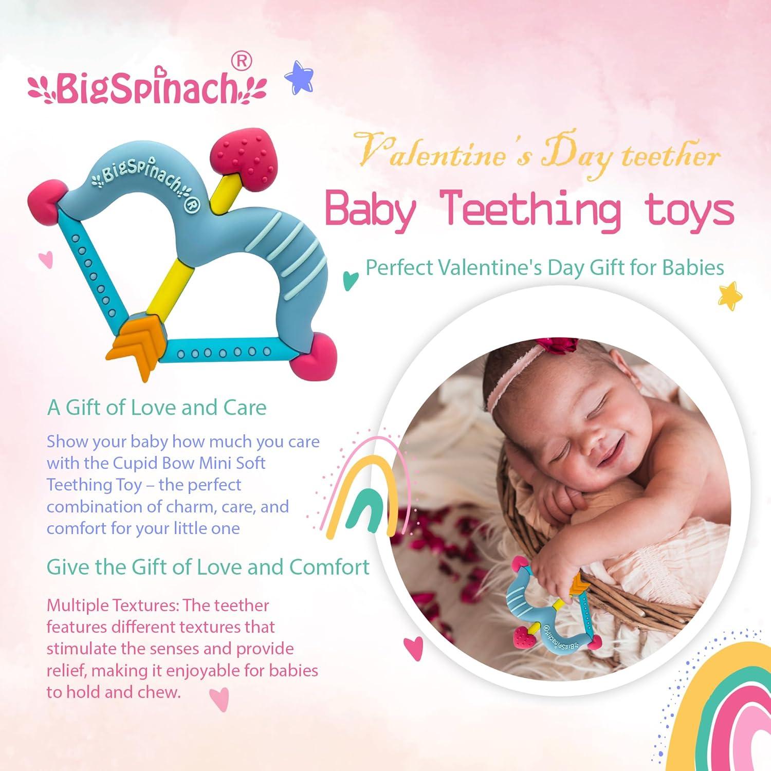 Mordedor de Silicona Corazón Azul para Bebés - Cupido