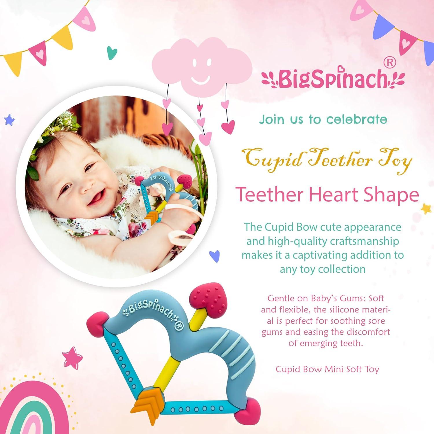 Mordedor de Silicona Corazón Azul para Bebés - Cupido